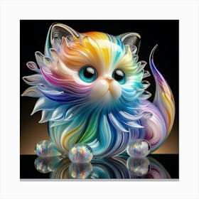 Rainbow Cat 10 Canvas Print