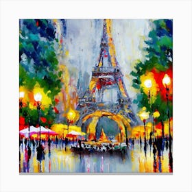 Paris At Night Canvas Print