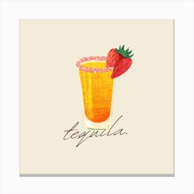 Tequila Square Canvas Print