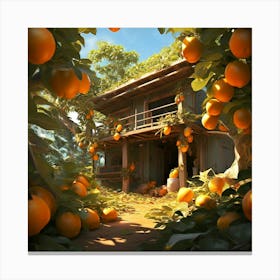 Fruit Houses Passion Fruit Canvas Print