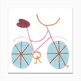Bike 3 Square Canvas Print