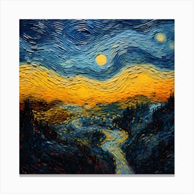 Knitted Skies Euphoria Canvas Print