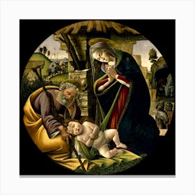 Sandro Botticelli 1445 1510 The Adoration Of The Christ Child Cir 1500 Canvas Print