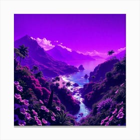 Purple Landscape Canvas Print