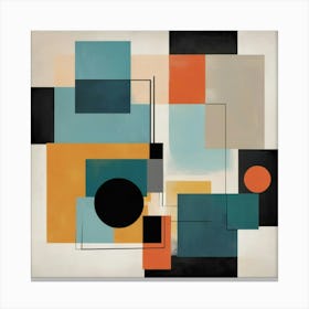 Abstract Squares paintings art print 2 Canvas Print