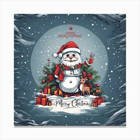 Christmas Card Canvas Print