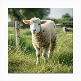 Sheep In A Field 9 Canvas Print