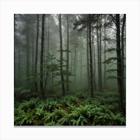 Foggy Forest 3 Canvas Print