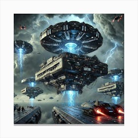 Skyblades Military Barracks Canvas Print