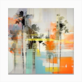 Palm Lined Horizons 3 Canvas Print