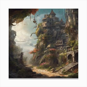 Fantasy City 32 Canvas Print
