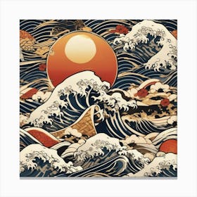 Mountain wave Canvas Print