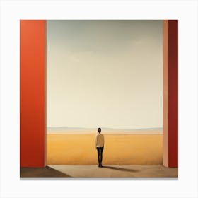 Woman Gazing Out Canvas Print