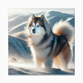 Husky dog 1 Canvas Print