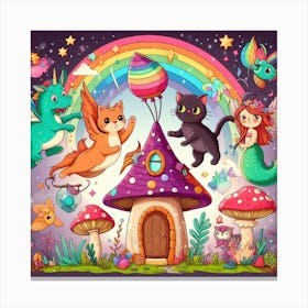 Cartoon Fairy Tale Canvas Print