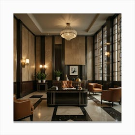 Deco Lobby 1 Canvas Print