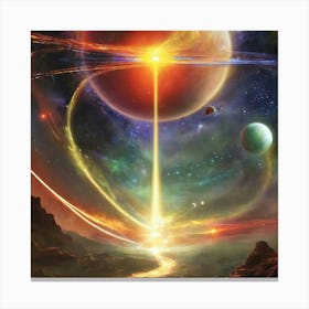 Space Rays Canvas Print