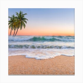 Sunset On The Beach 2 Canvas Print