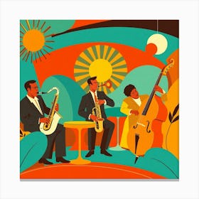 Jazz Quartet Canvas Print