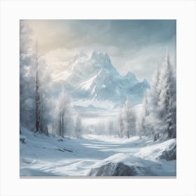 Winter Landscape Canvas Print