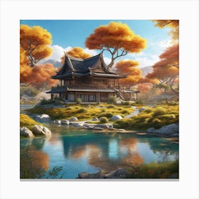 Asian Village Canvas Print