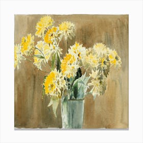 Yellow Chrysanthemums Canvas Print