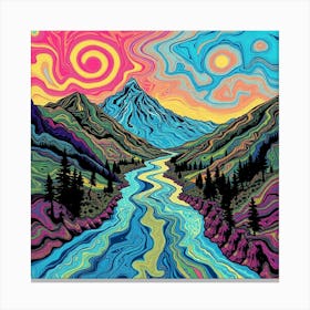 Psychedelic Painting 4 Canvas Print