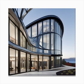 Curved Glass House Canvas Print