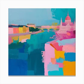 Abstract Travel Collection Budapest Hungary 1 Canvas Print