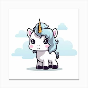 Cute Unicorn 105 Canvas Print