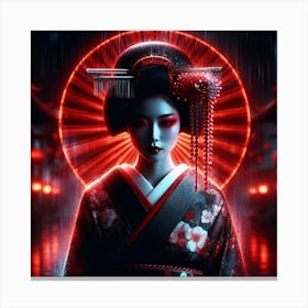 Japan Geisha Visual 75 Canvas Print