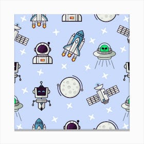 Space Theme 1 Canvas Print