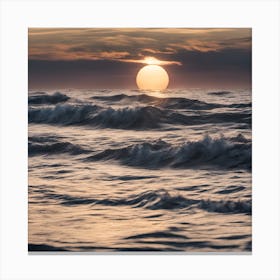 0 Sun In Sea Esrgan V1 X2plus Canvas Print