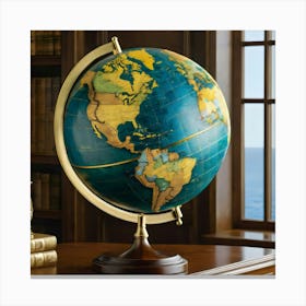 World Globe 3 Canvas Print