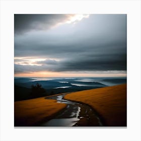 Road In The Clouds Canvas Print