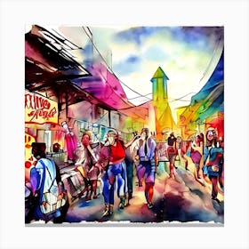 Country Music Festival Canvas Print