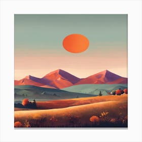 Autumn Landscape Canvas Print