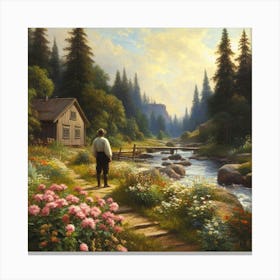 Swedish summer Canvas Print