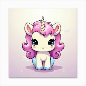 Cute Unicorn 130 Canvas Print