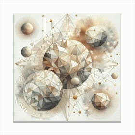 Geometric Spheres Canvas Print