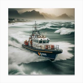 Oslo Coastguard Boat Canvas Print