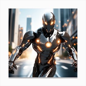 Futuristic Iron Man Canvas Print