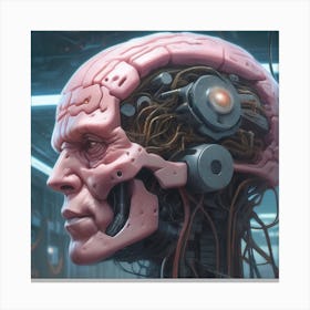 Brain Of A Robot 24 Canvas Print