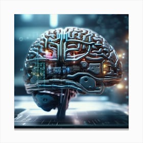 Artificial Intelligence Brain 30 Canvas Print