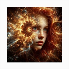 Fractal Girl 1 Canvas Print