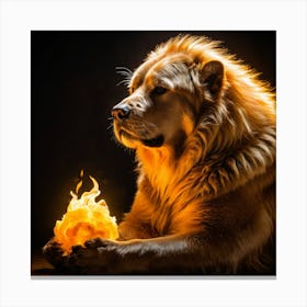 Holy Glowing Beast Master Pet 2 Canvas Print