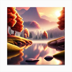 Autumn Landscape 16 Canvas Print