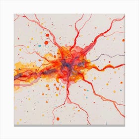 Of A Neuron Canvas Print