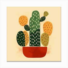 Cactus Illustration Art 33 Canvas Print