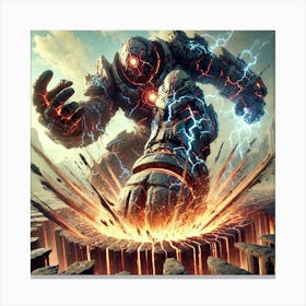 Coreborne Sentinel Earthquake Stomp Canvas Print